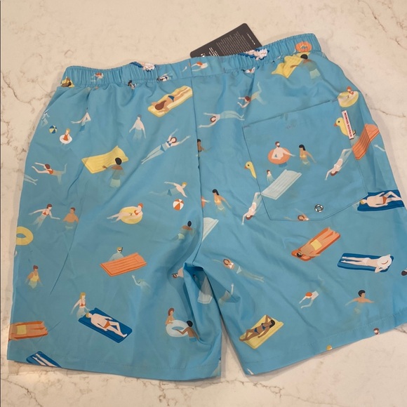 NWT Men’s Australian Brand Mosmann Pool Print Blue Swim Trunks - Picture 6 of 13